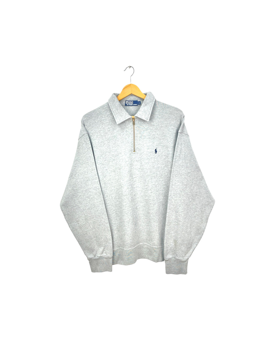 Ralph Lauren 1/4 Zip Polo Sweatshirt - Large