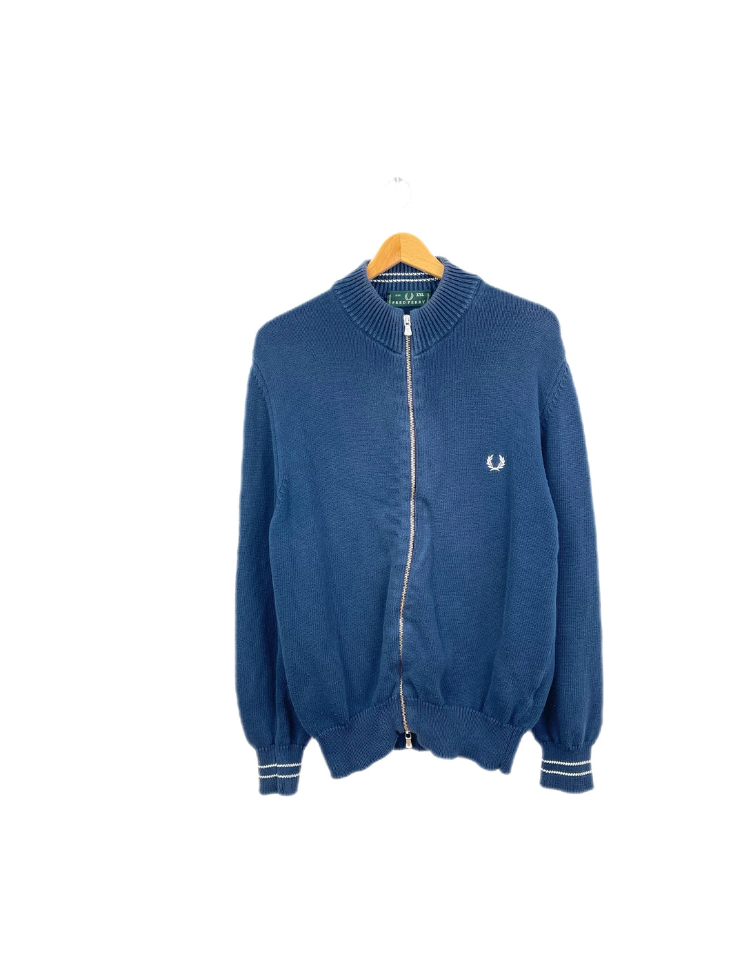 Fred Perry Knitted Jacket - Large