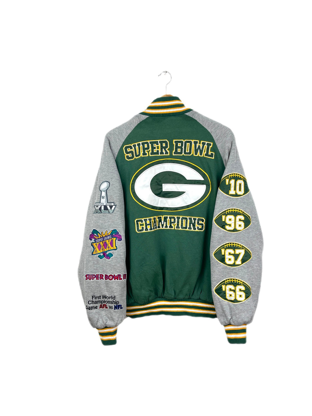 NFL Packers Super Bowl Champions Varsity Jacket - Medium