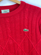 Load image into Gallery viewer, Lacoste Cable Knit Jumper - Small
