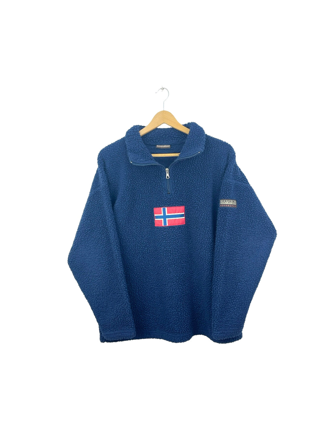 Napapijri 1/4 Zip Sherpa Fleece - Large