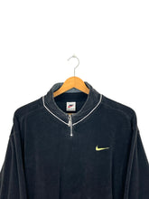 Cargar imagen en el visor de la galería, Nike 1/4 Zip Velvet Sweatshirt - Large
